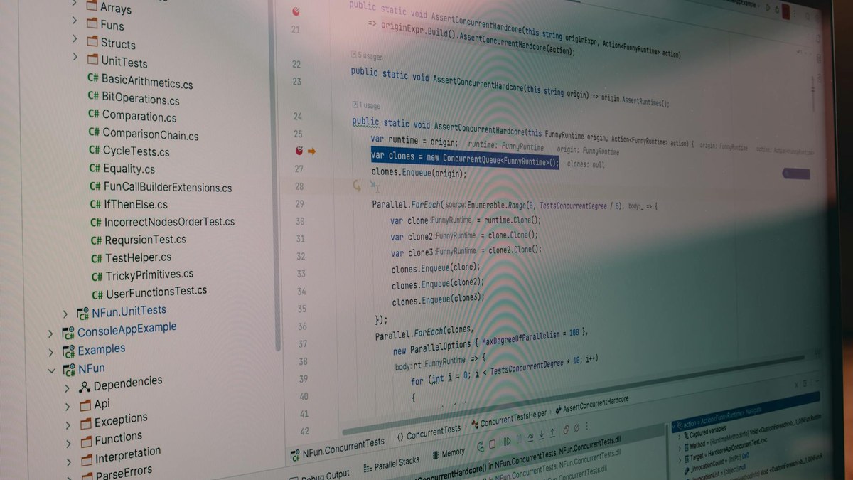 abstract representation of integrated software tools for development