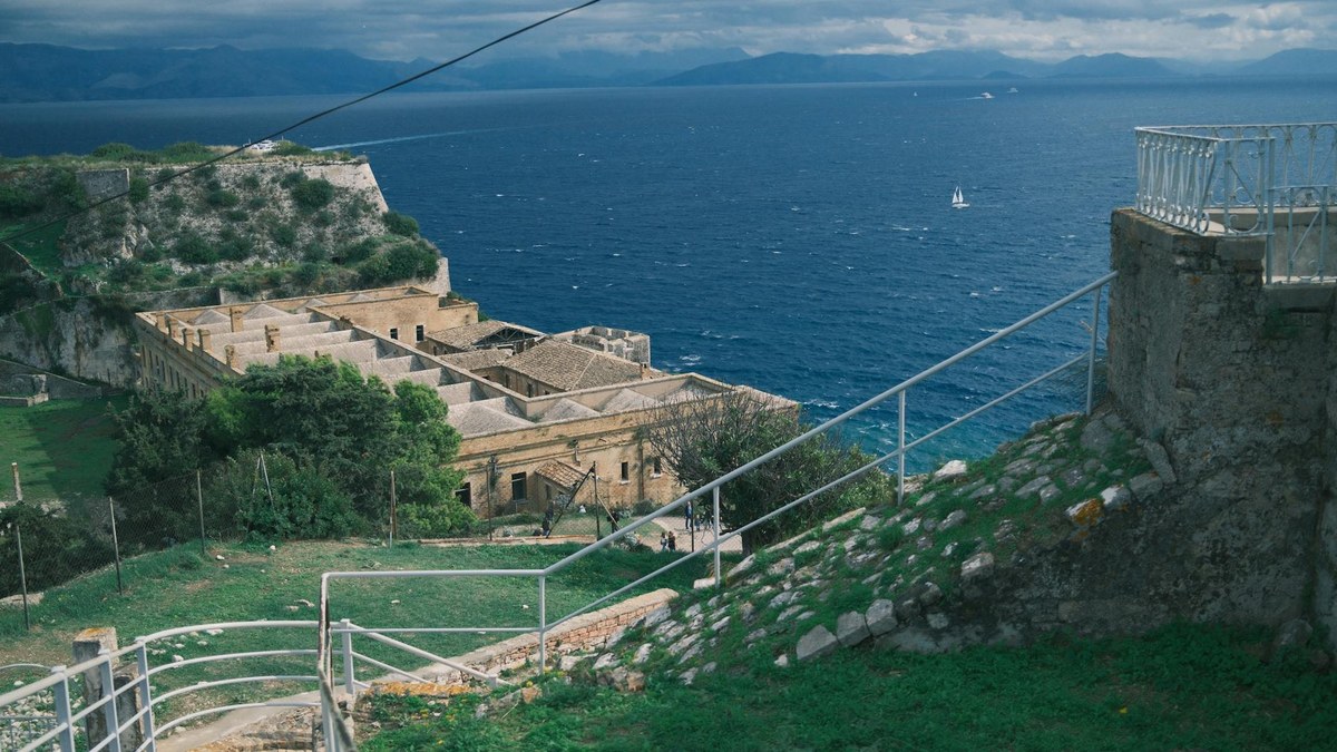 seaside fortress wall overlooking the sea