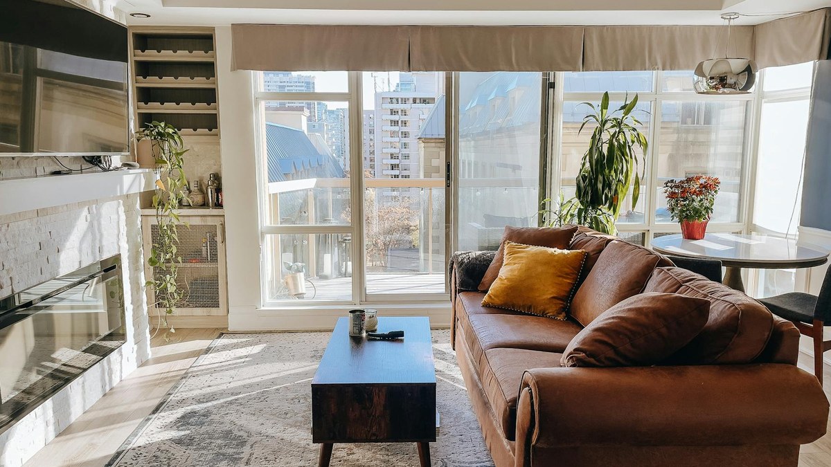 cozy korean apartment living room with smart storage solutions